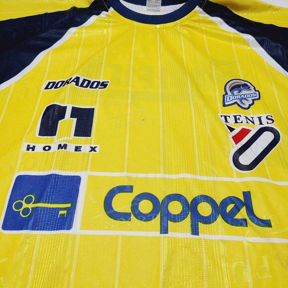 Dorados de Sinaloa Soccer Jersey Men's L/XL 90's Mexican Futbol - Picture 4 of 9